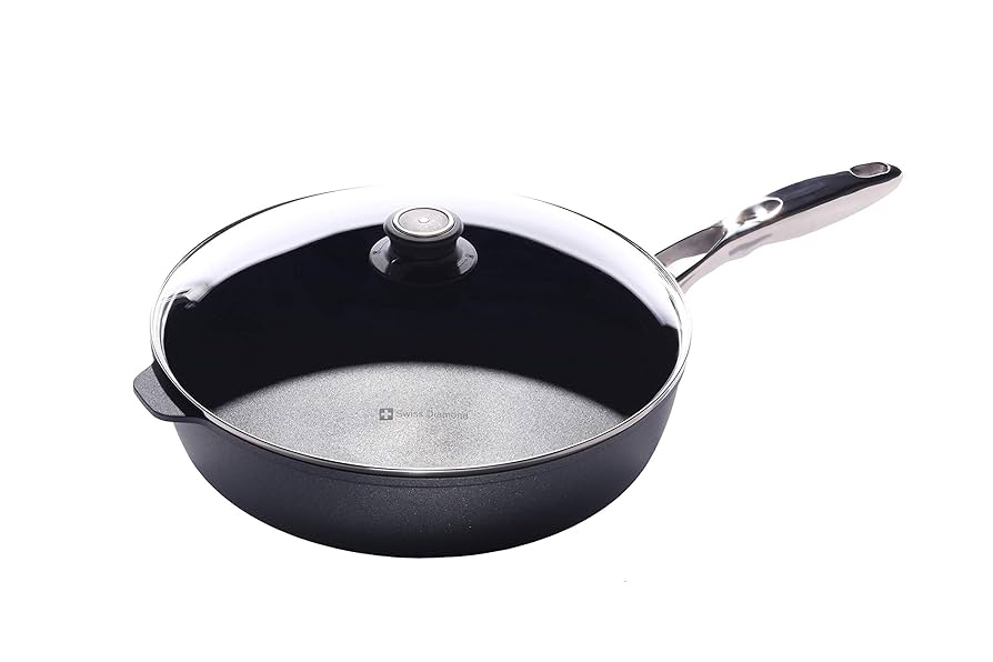 Amazon.com: Swiss Diamond Nonstick Saute Pan with Lid